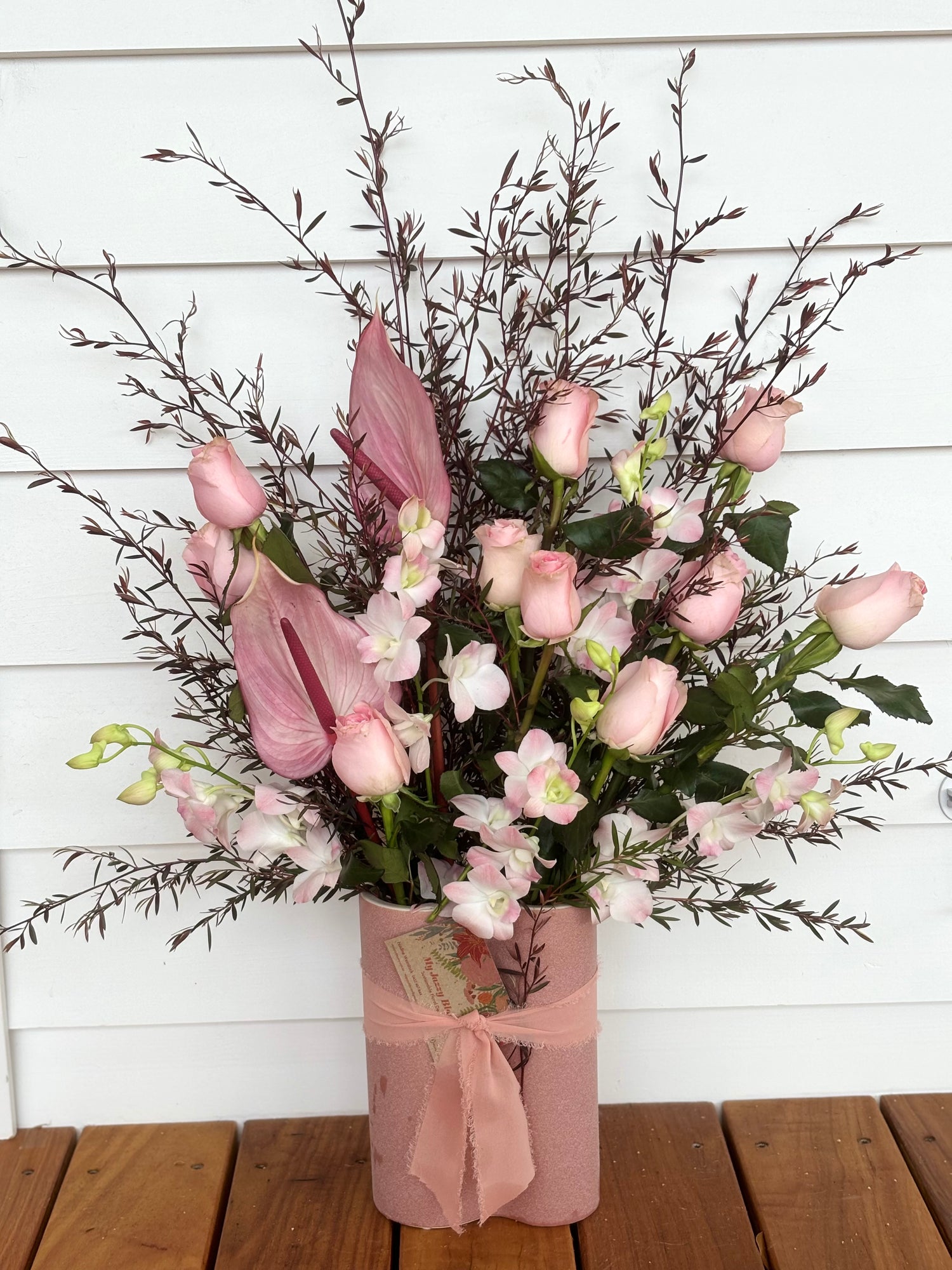 Blush Beauty in a Vase image 0